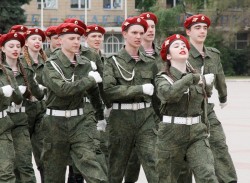 «Мы – будущее России»: в смотре строя и песни приняли участие 23 молодежных отряда